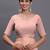 Light pink color linen cotton woven designer festive wear saree