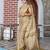 beige color silk blend fabric smart printed saree with woven border