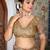 brown color silk blend fabric smart printed saree with woven border