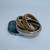 Gold plated multicolour cuffs