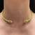 Gold plated choker necklace