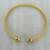 Gold plated choker necklace