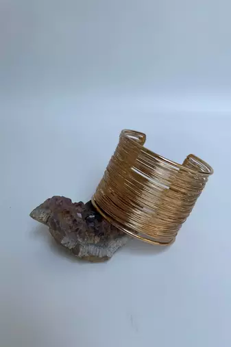 Gold plated bangle