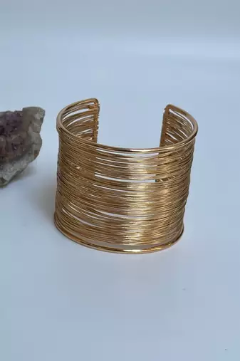 Gold plated bangle