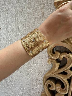 Gold plated bangle 1