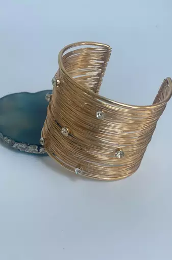 Gold plated bangle