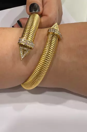 Gold plated cuffs