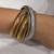 Silver plated silver cuffs