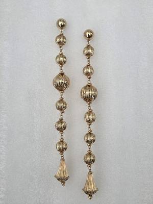 Gold plated dangler earrings 2