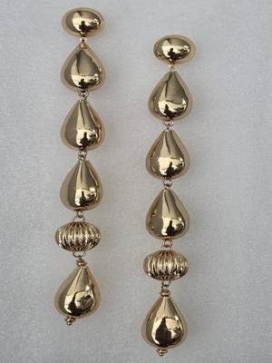 Gold plated dangler earrings 2