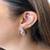 Silver plated stud earrings
