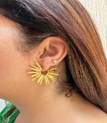 Gold plated stud earrings