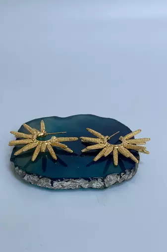 Gold plated stud earrings