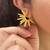 Gold plated stud earrings