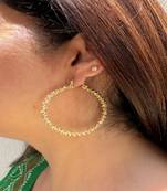 Gold plated hoop earrings