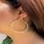 Gold plated hoop earrings