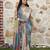 Multy color  cotton shimmer fabric designer printed ethnic girlie saree