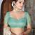 Cream color  cotton shimmer fabric designer printed ethnic girlie saree