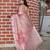 Lavender color  cotton shimmer fabric designer printed ethnic girlie saree