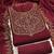 Graceful embroidered suit set featuring intricate zari work and a delicately bordered dupatta