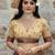 Brown color  cotton shimmer fabric designer printed ethnic girlie saree