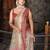 Off white color  cotton shimmer fabric designer printed ethnic girlie saree