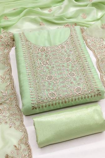 green embroidered suit     perfect for festive & wedding occasions