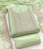 green embroidered suit     perfect for festive & wedding occasions
