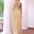 Beige color brasso fabric heavy ceremonial wear bollywood saree