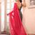 Pink color viscose  fabric heavy ceremonial wear bollywood saree