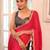 Pink color viscose  fabric heavy ceremonial wear bollywood saree