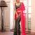Pink color viscose  fabric heavy ceremonial wear bollywood saree