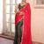 Pink color viscose  fabric heavy ceremonial wear bollywood saree