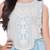 Aqua blue shimmer geogette  embriodered blouse and flared palazzo with dupatta
