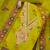 embroidered floral dress material set with dupatta