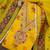 embroidered floral dress material set with dupatta