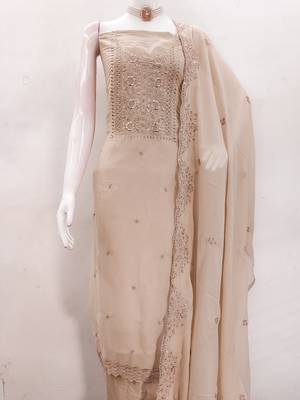 beige embroidered suit     perfect for festive & wedding occasions 7