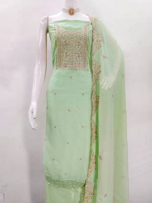 green embroidered suit     perfect for festive & wedding occasions 5