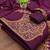 Graceful embroidered suit set featuring intricate zari work and a delicately bordered dupatta