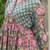 Moss green pure cotton sanganeri hand block kurta & palazzo set with sequin
work  comes with chiffon dupatta set of 3
