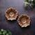 The handicraftian large lotus diya set of 2