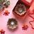 The handicraftian large lotus diya set of 2