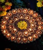 The handicraftian 31 diya thali