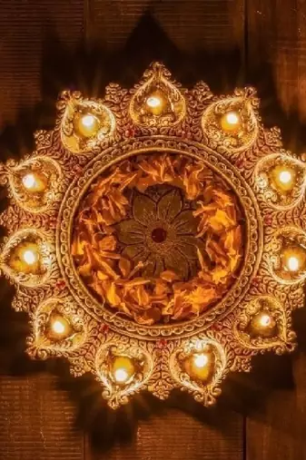 The handicraftian 11 diya palte