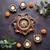 The handicraftian 7 diya plate