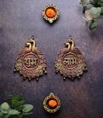 The handicraftian couple peacock subh labh set