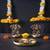 The handicraftian tree peacock hanging diya set