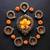 The handicraftian curve  diya set of 12