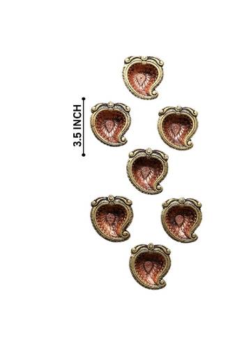 The handicraftian alponso diya set of 12