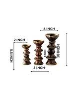 The handicraftian candle stand set of 3